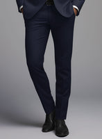 Hardy Minnis Mid Blue Twill Wool Pants - StudioSuits