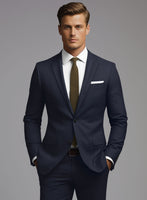 Hardy Minnis Mid Blue Twill Wool Suit - StudioSuits