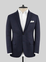 Hardy Minnis Pane Blue Wool Jacket - StudioSuits