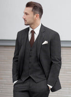 Hardy Minnis Pane Charcoal Wool Jacket - StudioSuits