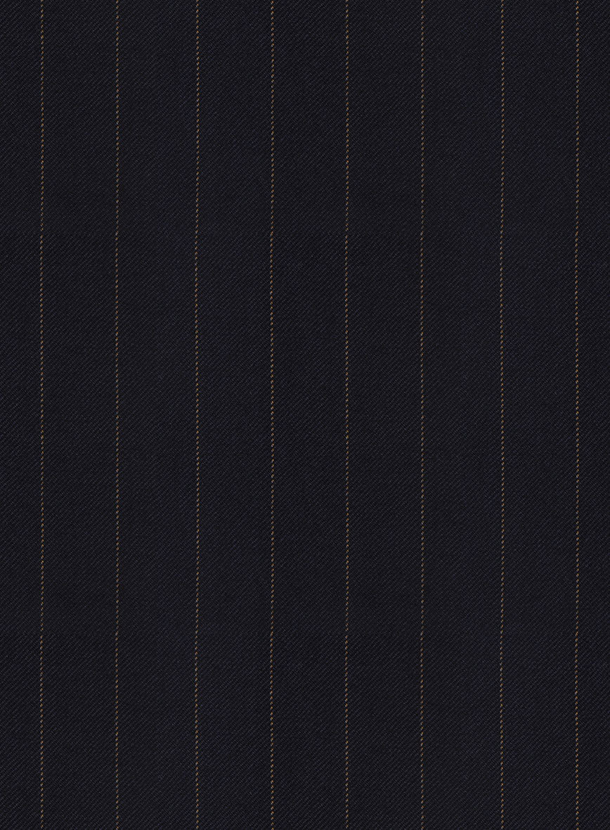 Hardy Minnis Blue Chalkstripe Wool Jacket - StudioSuits