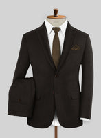 Hardy Minnis Deep Brown Twill Wool Suit - StudioSuits