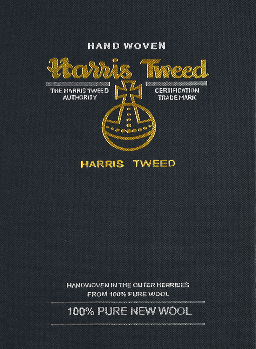 Harris Tweed Dark Brown Herringbone Waist Coat - StudioSuits