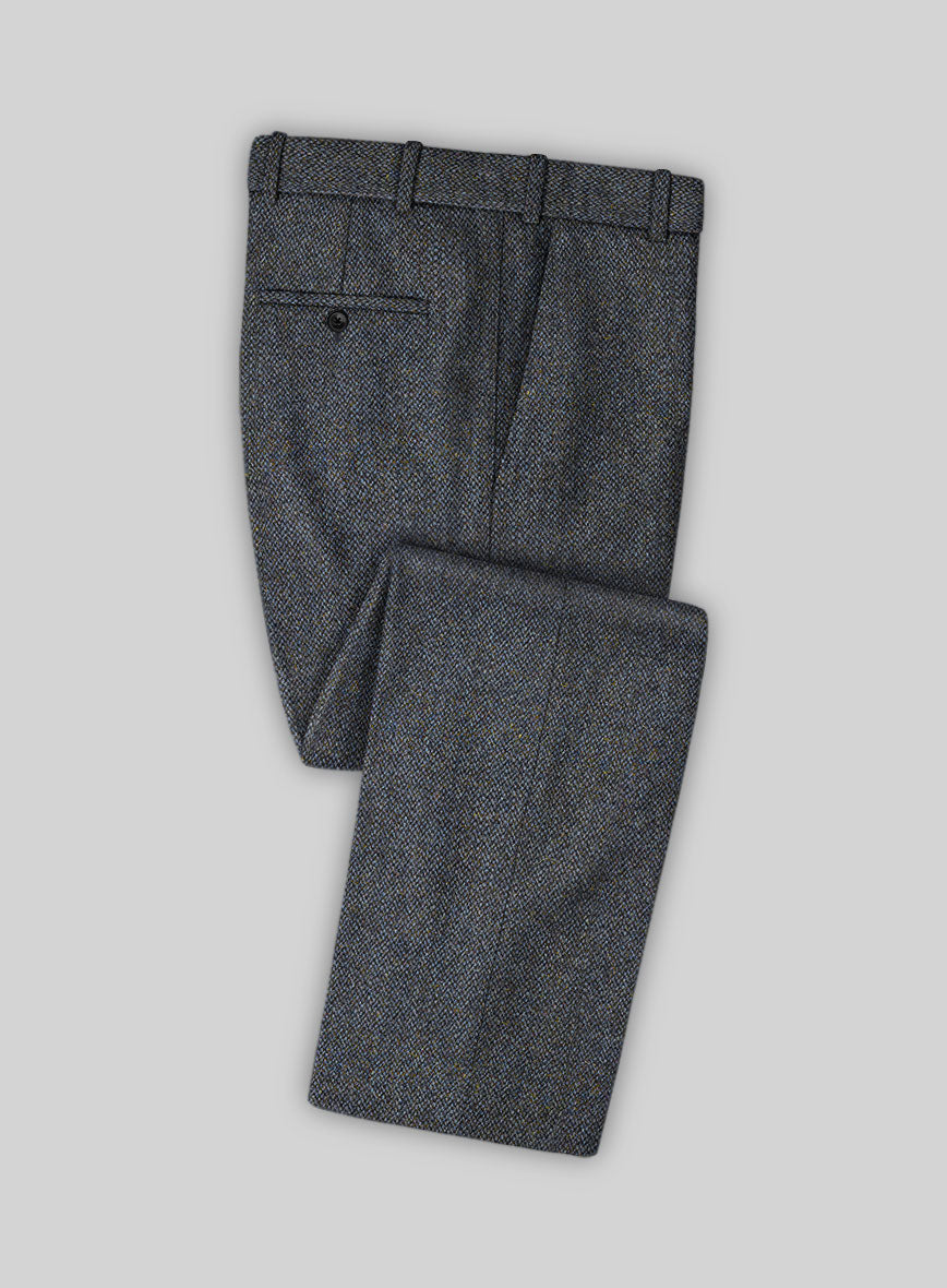 Harris Tweed Barley Blue Suit - StudioSuits