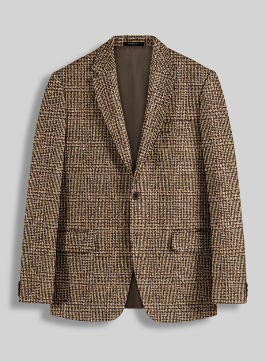 Harris Tweed Brown Glen Jacket - StudioSuits