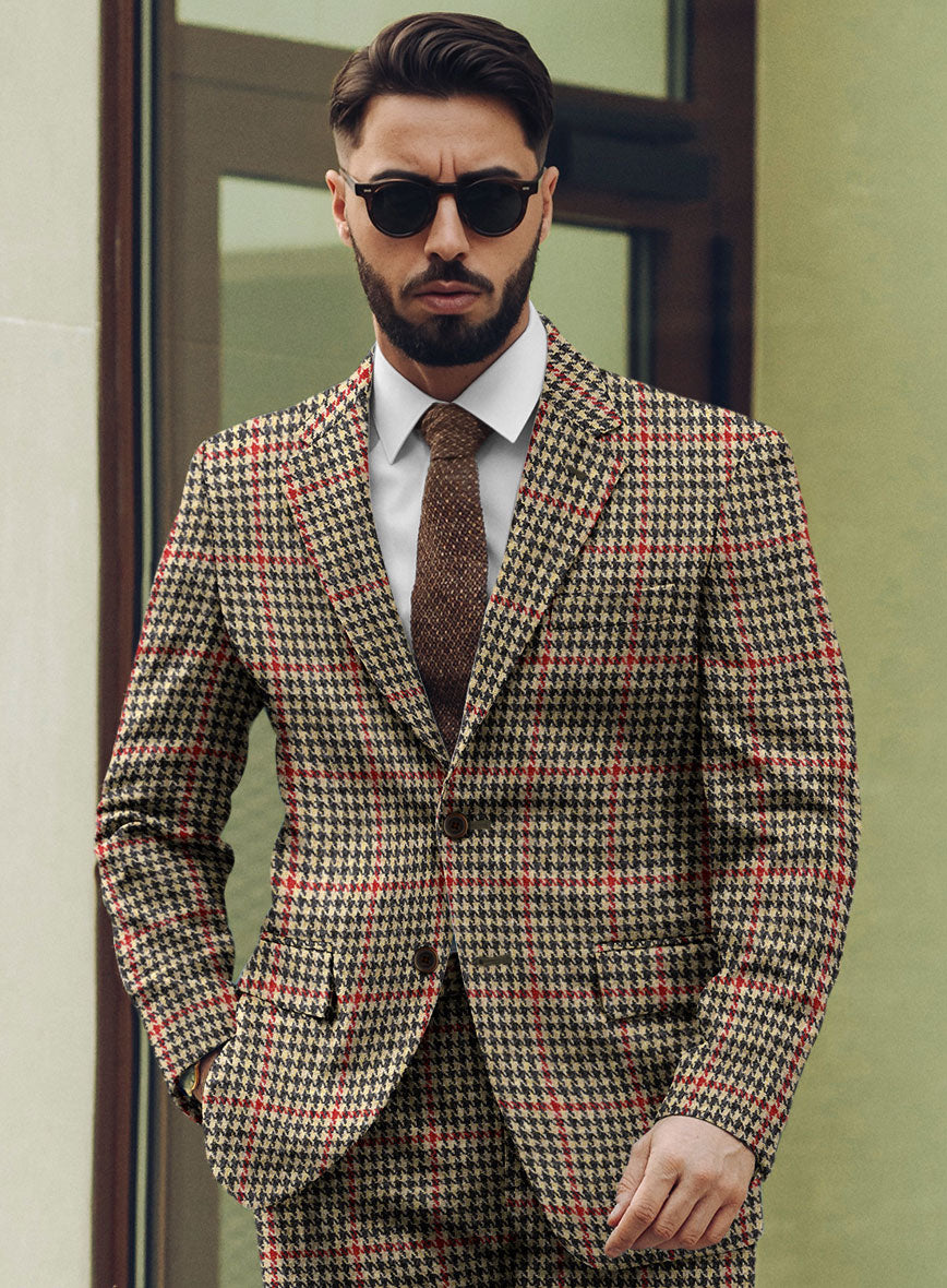 Harris Tweed Carmine Beige Jacket - StudioSuits