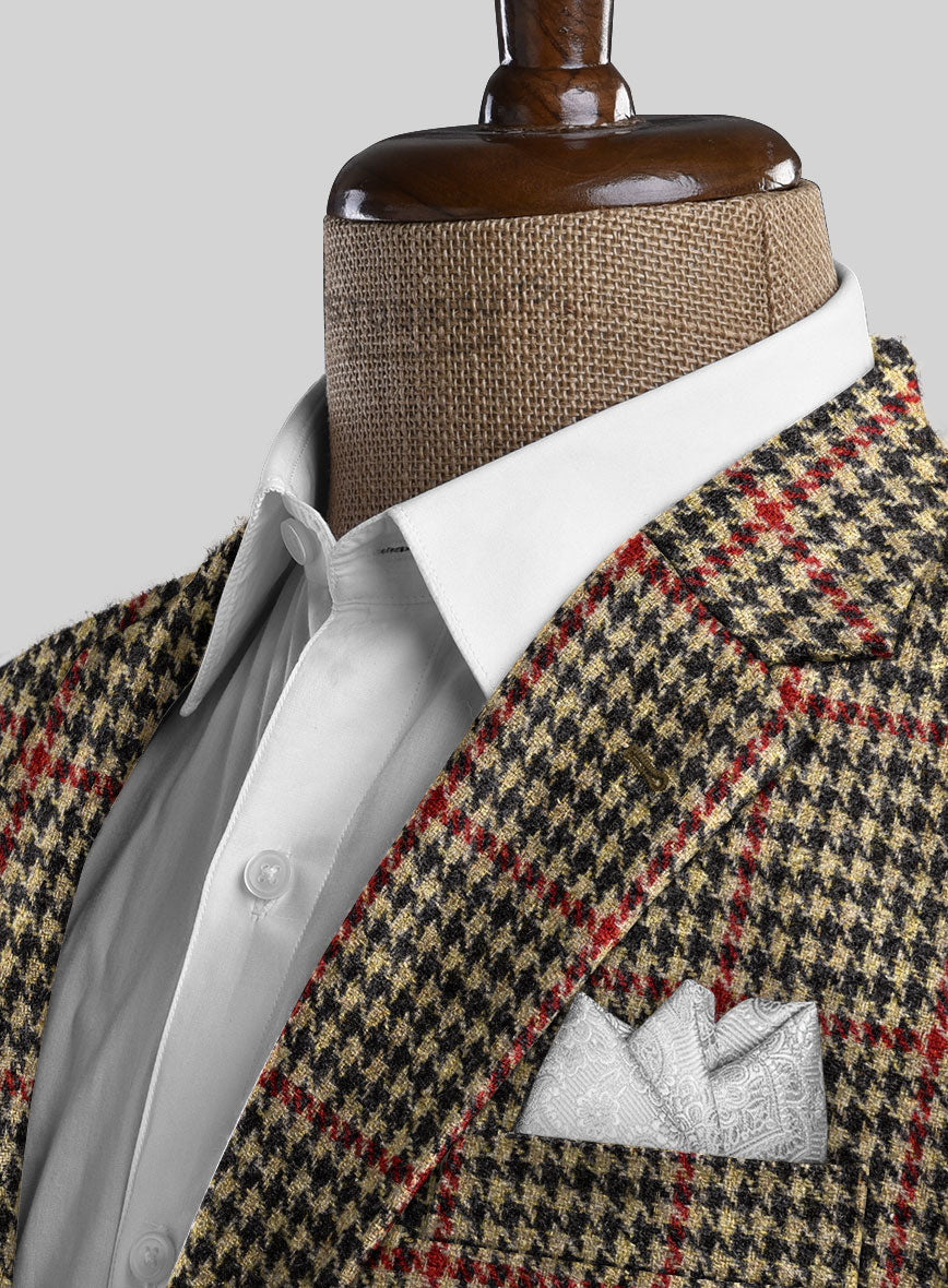 Harris Tweed Carmine Beige Jacket - StudioSuits