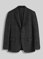 Harris Tweed Charcoal Herringbone Suit - StudioSuits