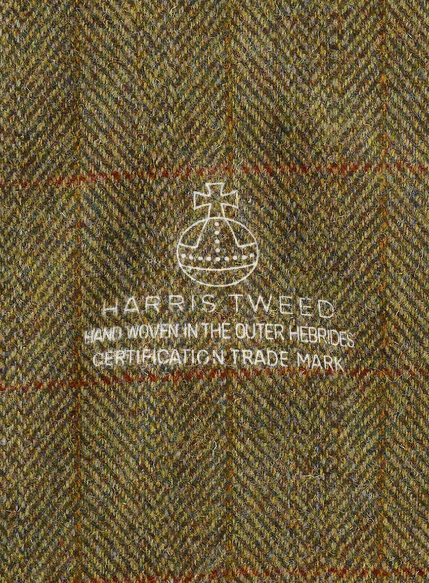 Harris Tweed Country Brown Check Jacket - StudioSuits