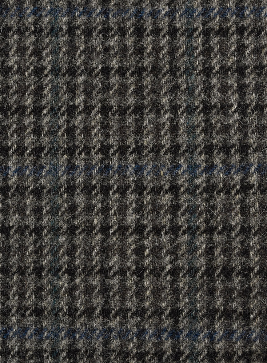 Harris Tweed Dark Gray Check Jacket - StudioSuits