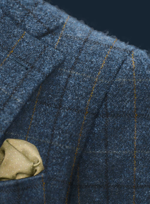 Harris Tweed Gordon Blue Jacket - StudioSuits