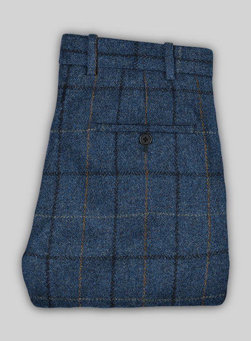 Harris Tweed Gordon Blue Pants - StudioSuits