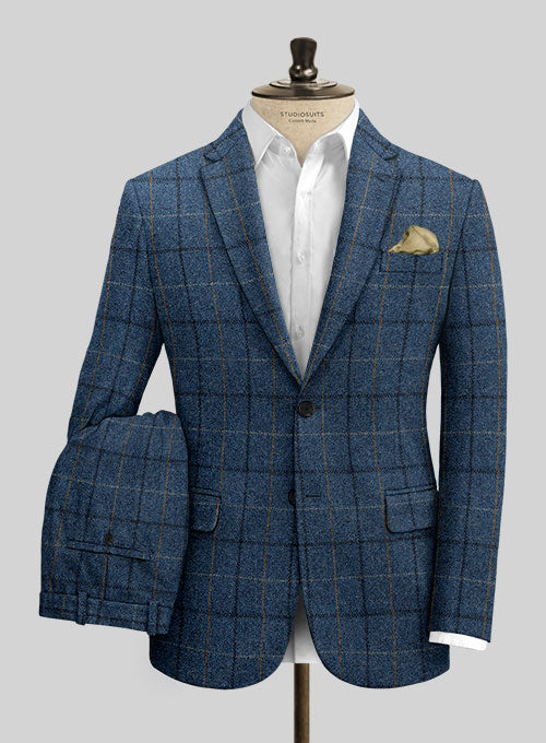 Harris Tweed Gordon Blue Suit