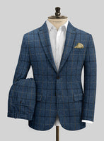 Harris Tweed Gordon Blue Suit - StudioSuits