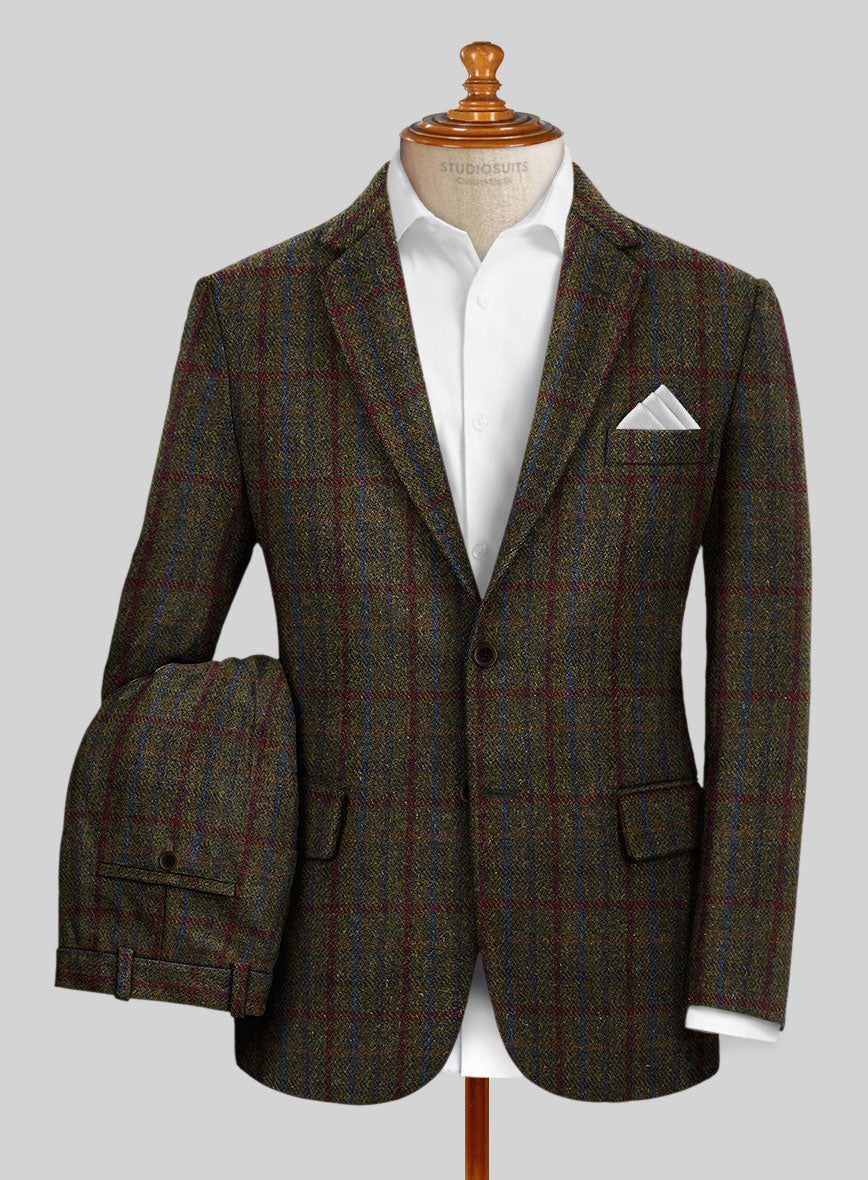 Harris Tweed Green Check Suit - StudioSuits