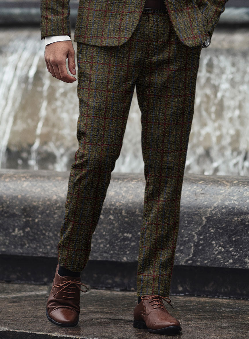 Harris Tweed Green Check Suit