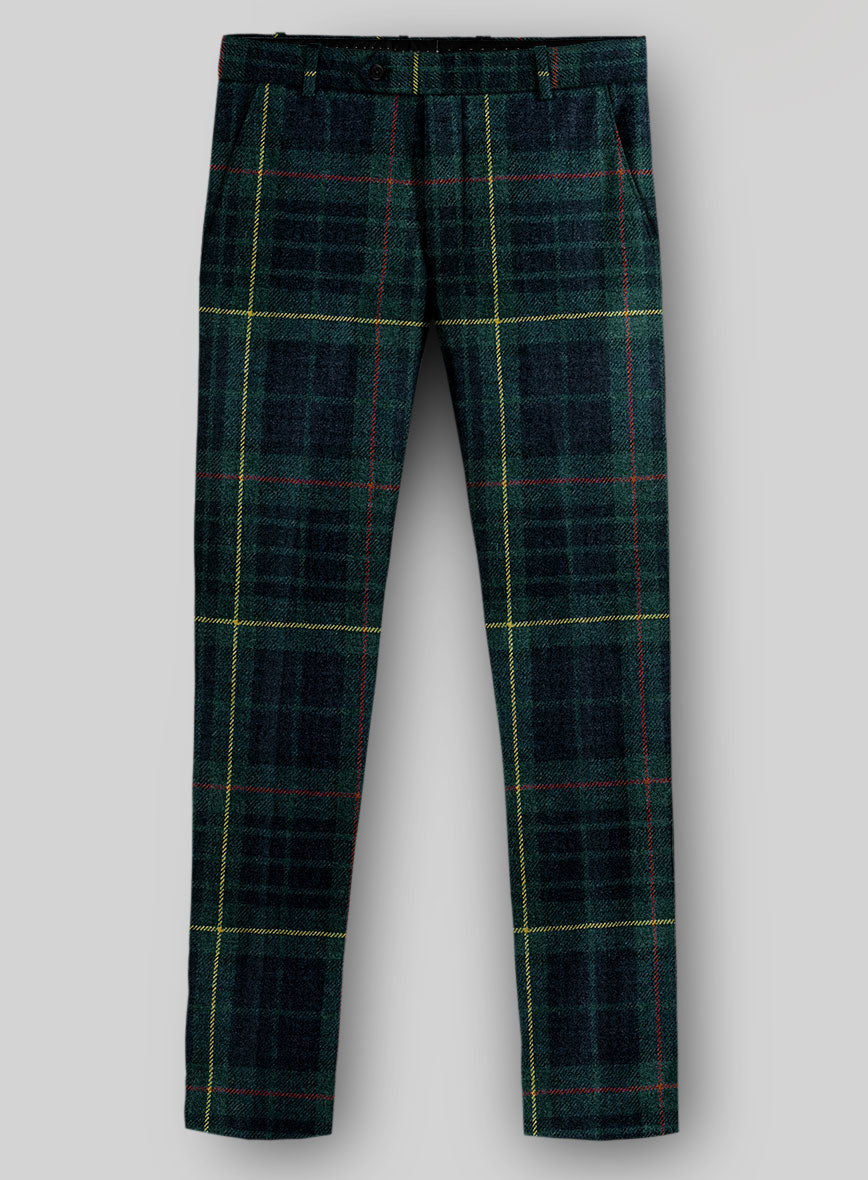 Harris Tweed Green Tartan Suit - StudioSuits