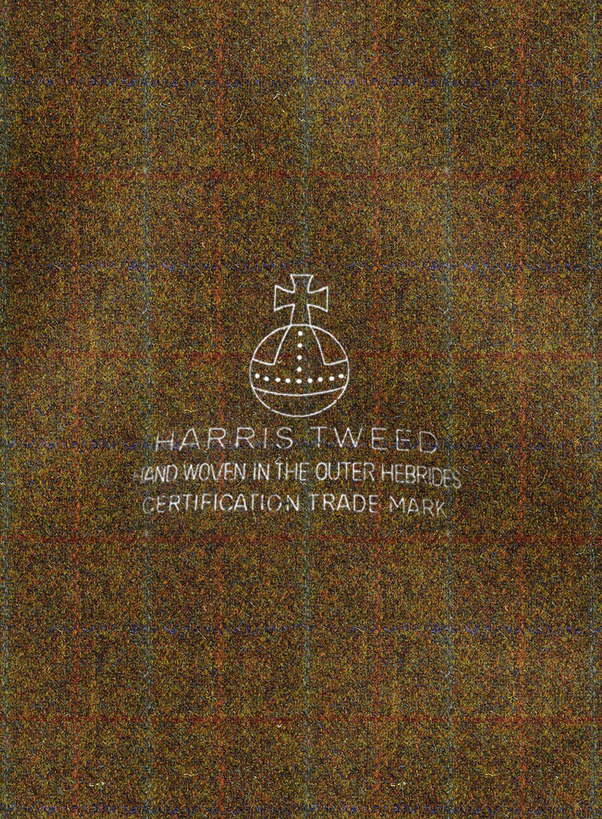 Harris Tweed Highland Rust Newsboy Cap - StudioSuits