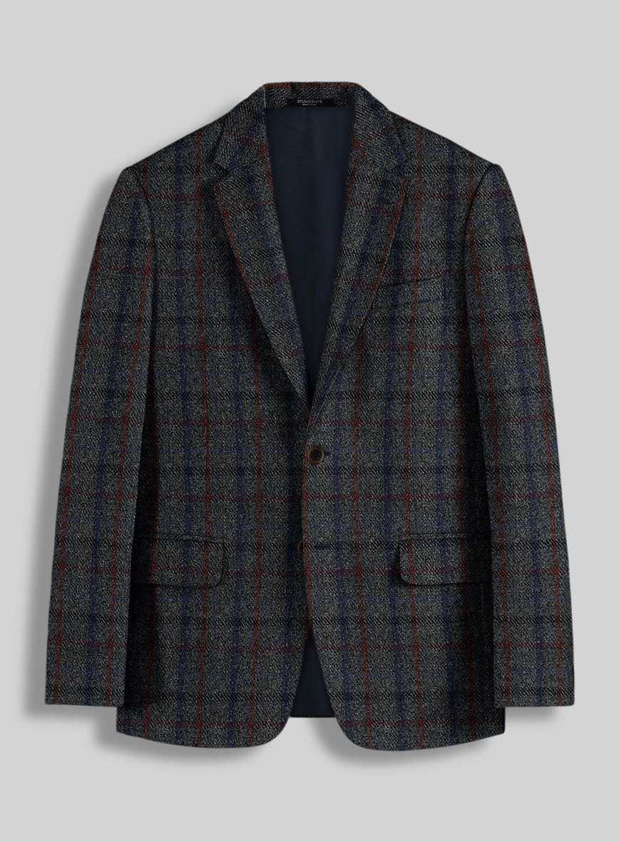 Harris Tweed Ice Blue Check Suit