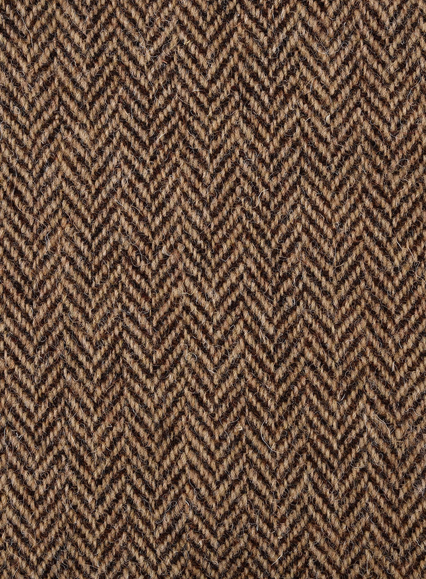 Harris Tweed Irish Brown Herringbone Pants - StudioSuits