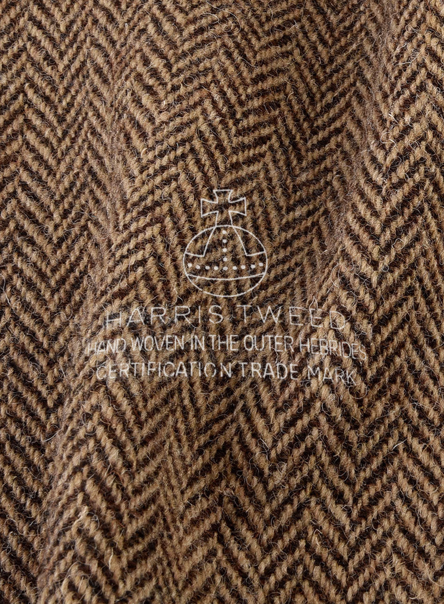 Harris Tweed Irish Brown Herringbone Pants - StudioSuits