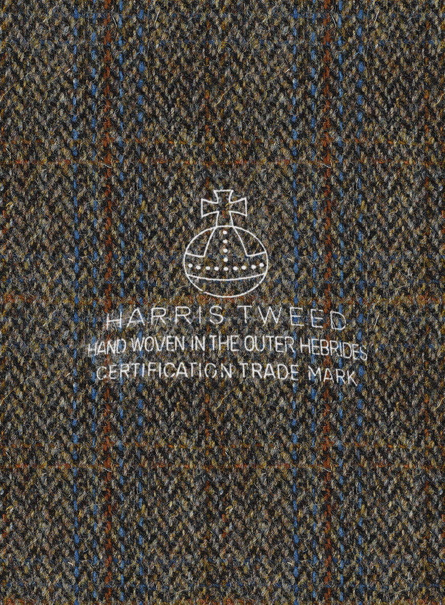 Harris Tweed Ranger Gray Blue Jacket - StudioSuits