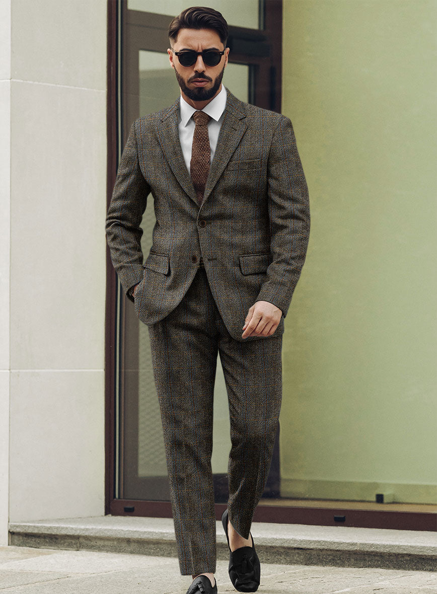 Harris Tweed Ranger Gray Blue Suit