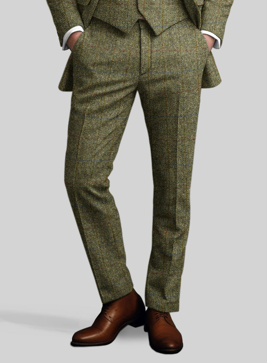 Harris Tweed Ranger Green Pants - StudioSuits