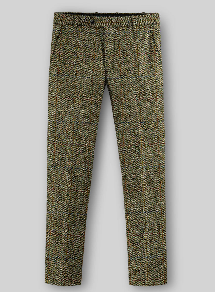 Harris Tweed Ranger Green Pants - StudioSuits