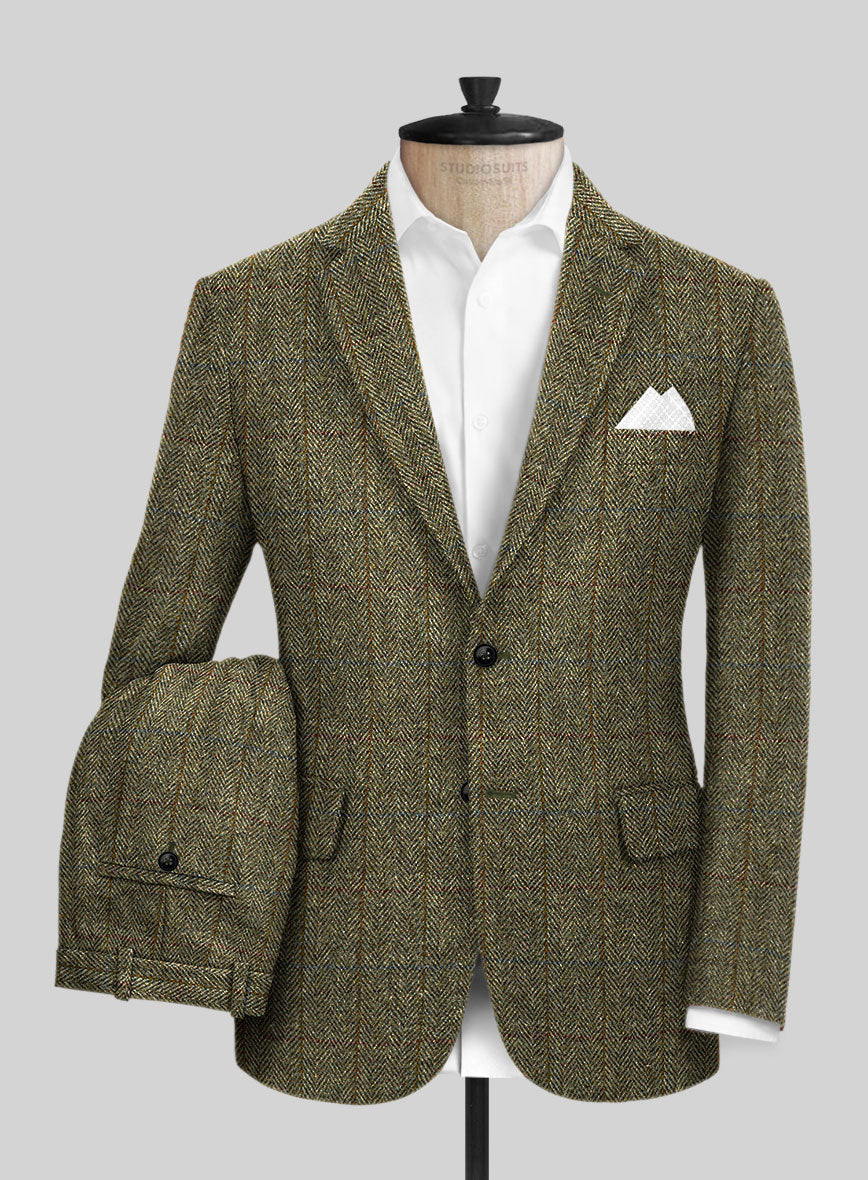 Harris Tweed Ranger Green Suit - StudioSuits