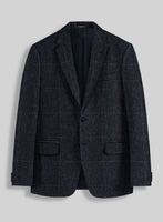 Harris Tweed Rope Blue Jacket - StudioSuits