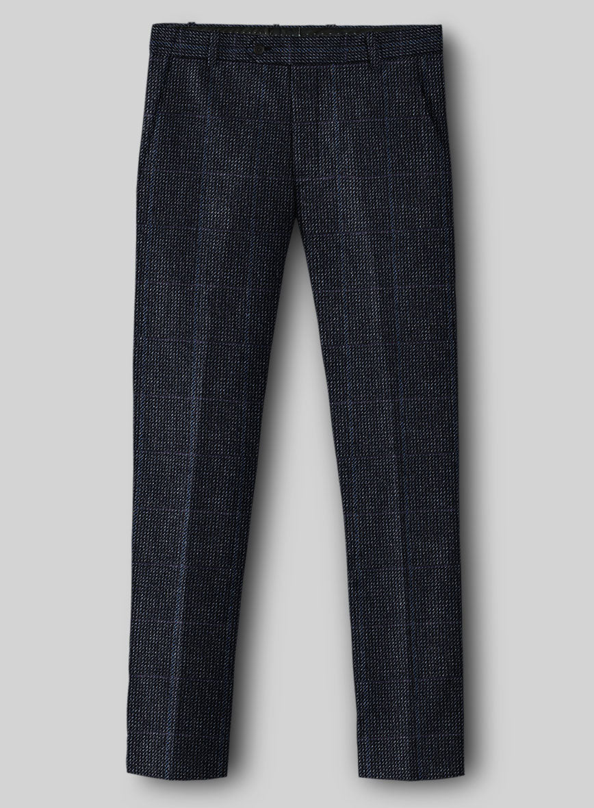 Harris Tweed Rope Blue Pants - StudioSuits