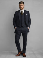 Harris Tweed Rope Blue Suit - StudioSuits