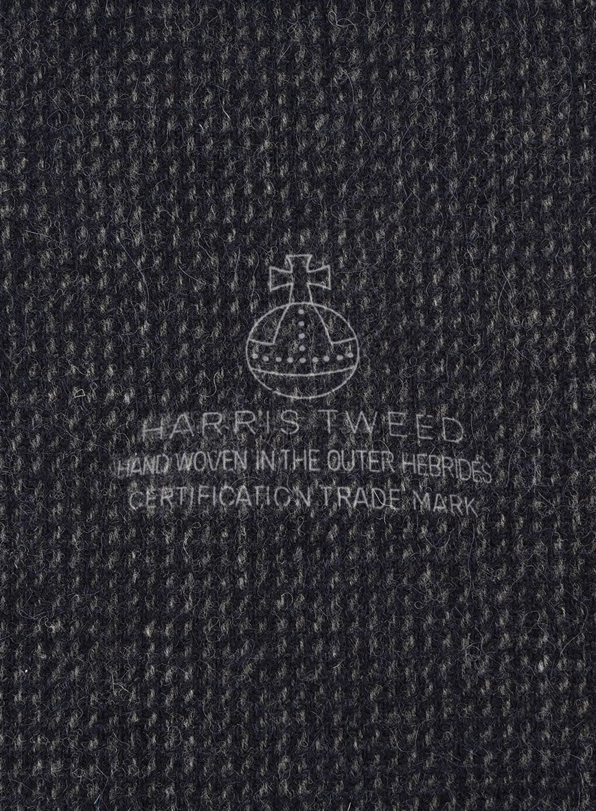 Harris Tweed Rope Dark Blue Jacket - StudioSuits