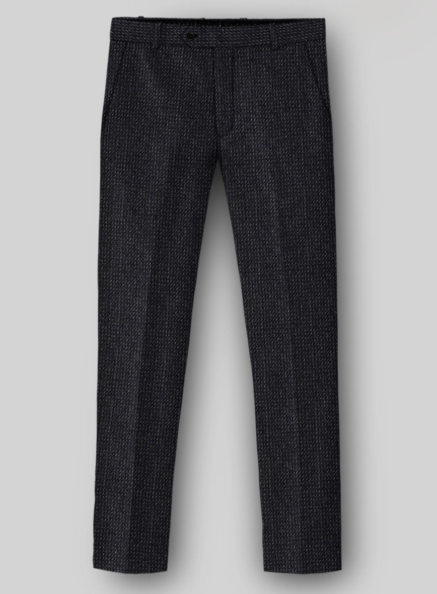 Harris Tweed Rope Dark Blue Pants - StudioSuits