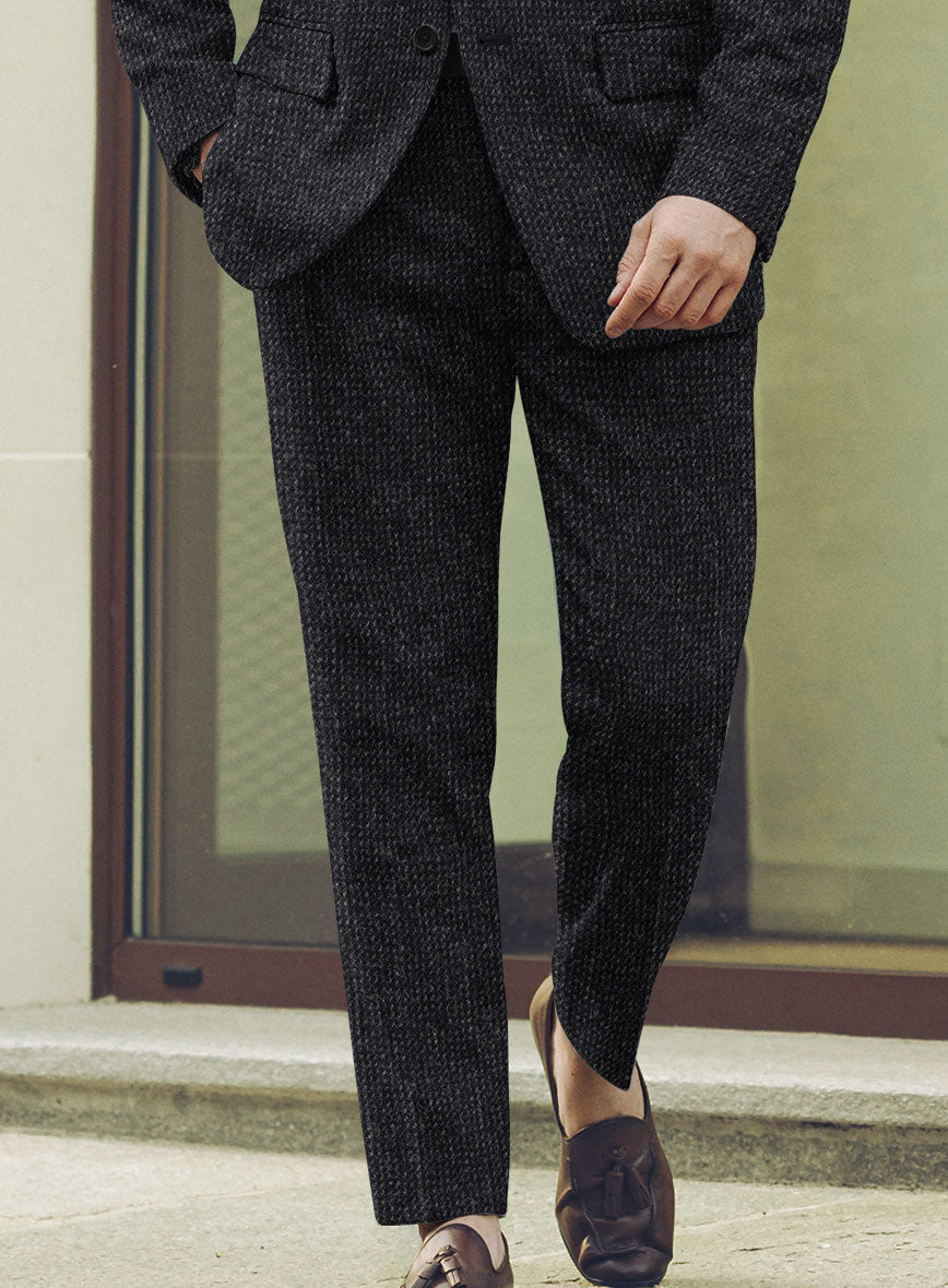 Harris Tweed Rope Dark Blue Pants - StudioSuits