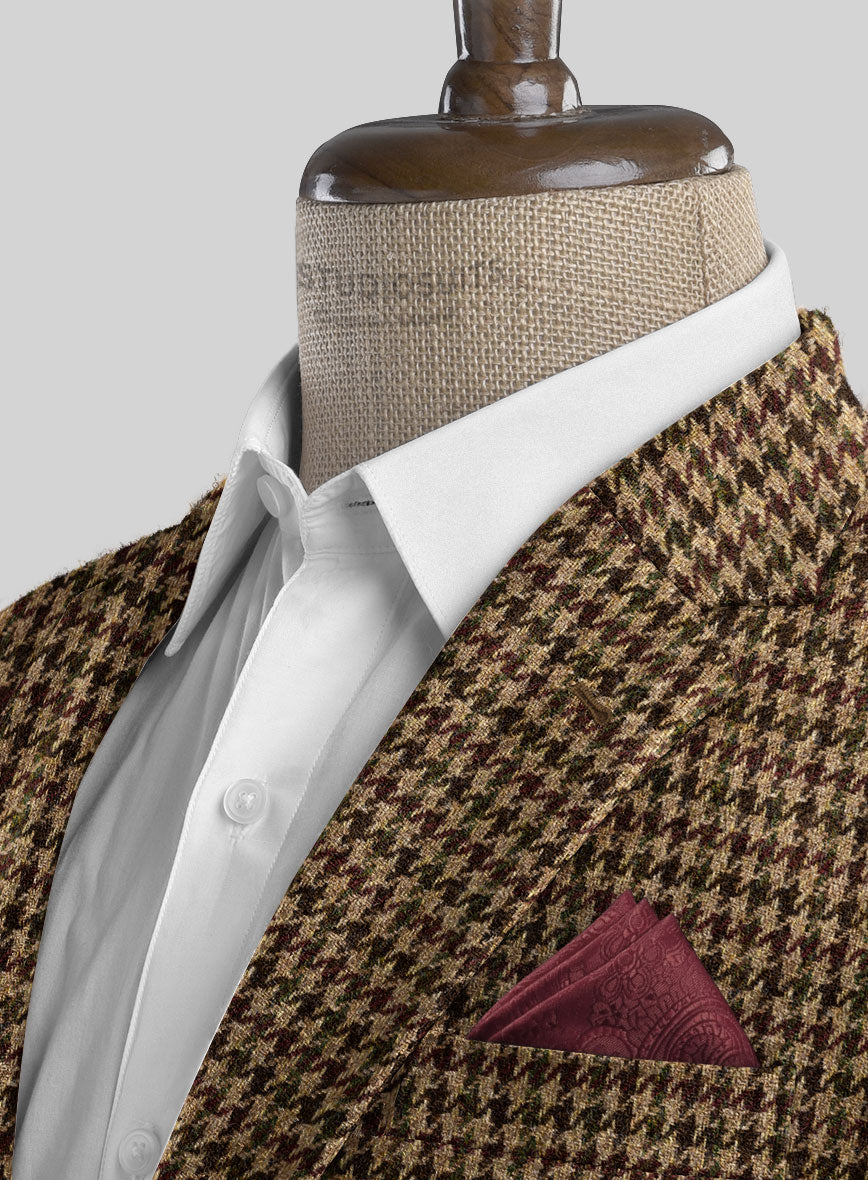 Harris Tweed Russet Houndstooth Jacket - StudioSuits