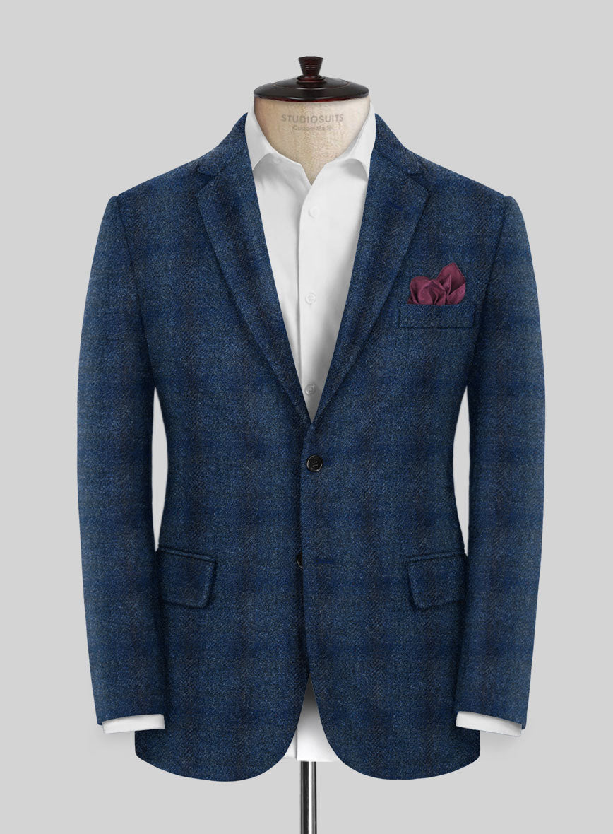 Harris Tweed Scot Blue Suit - StudioSuits