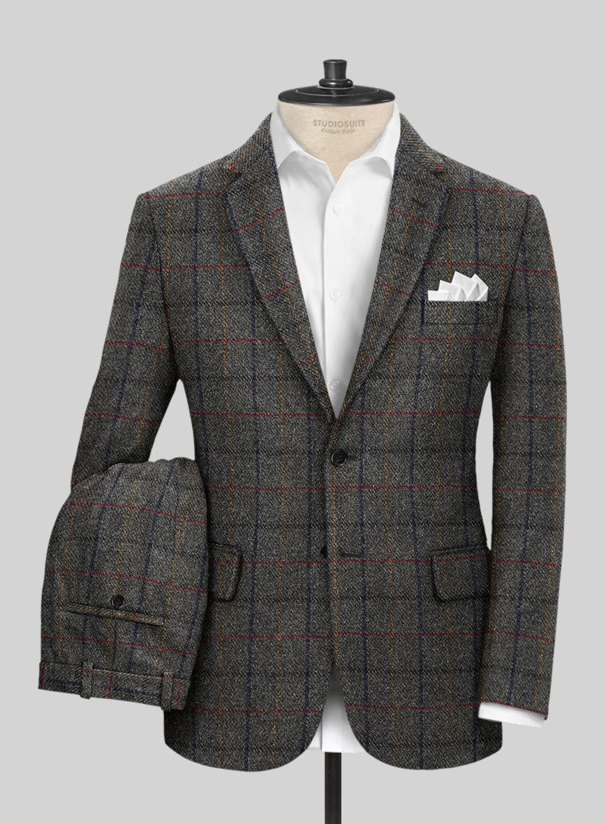 Harris Tweed Stormcrest Gray Suit - StudioSuits