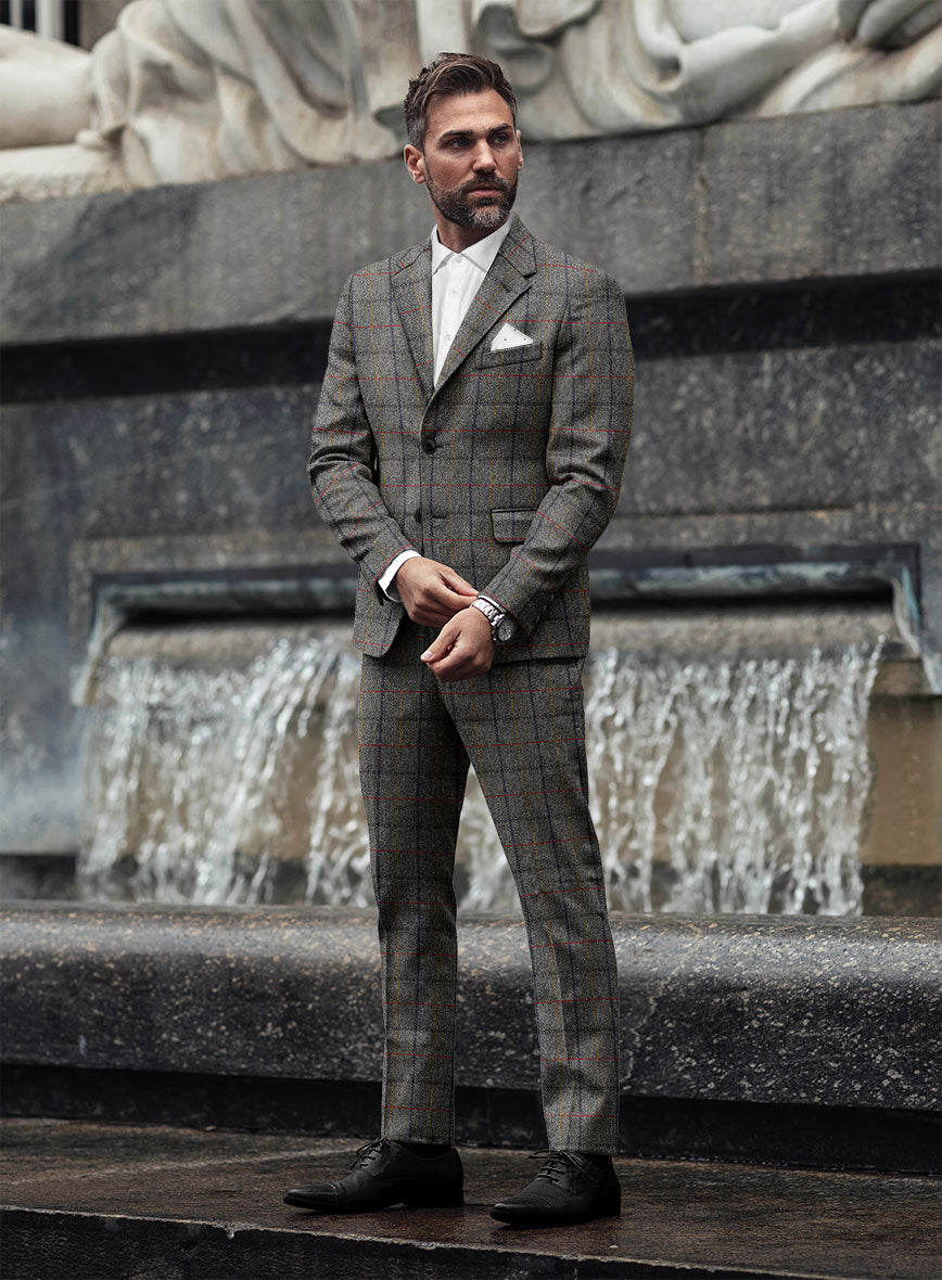 Harris Tweed Stormcrest Gray Suit - StudioSuits