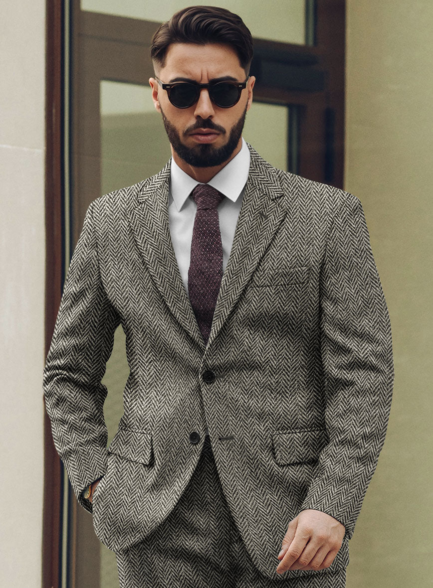 Harris Tweed Vintage Herringbone Jacket - StudioSuits