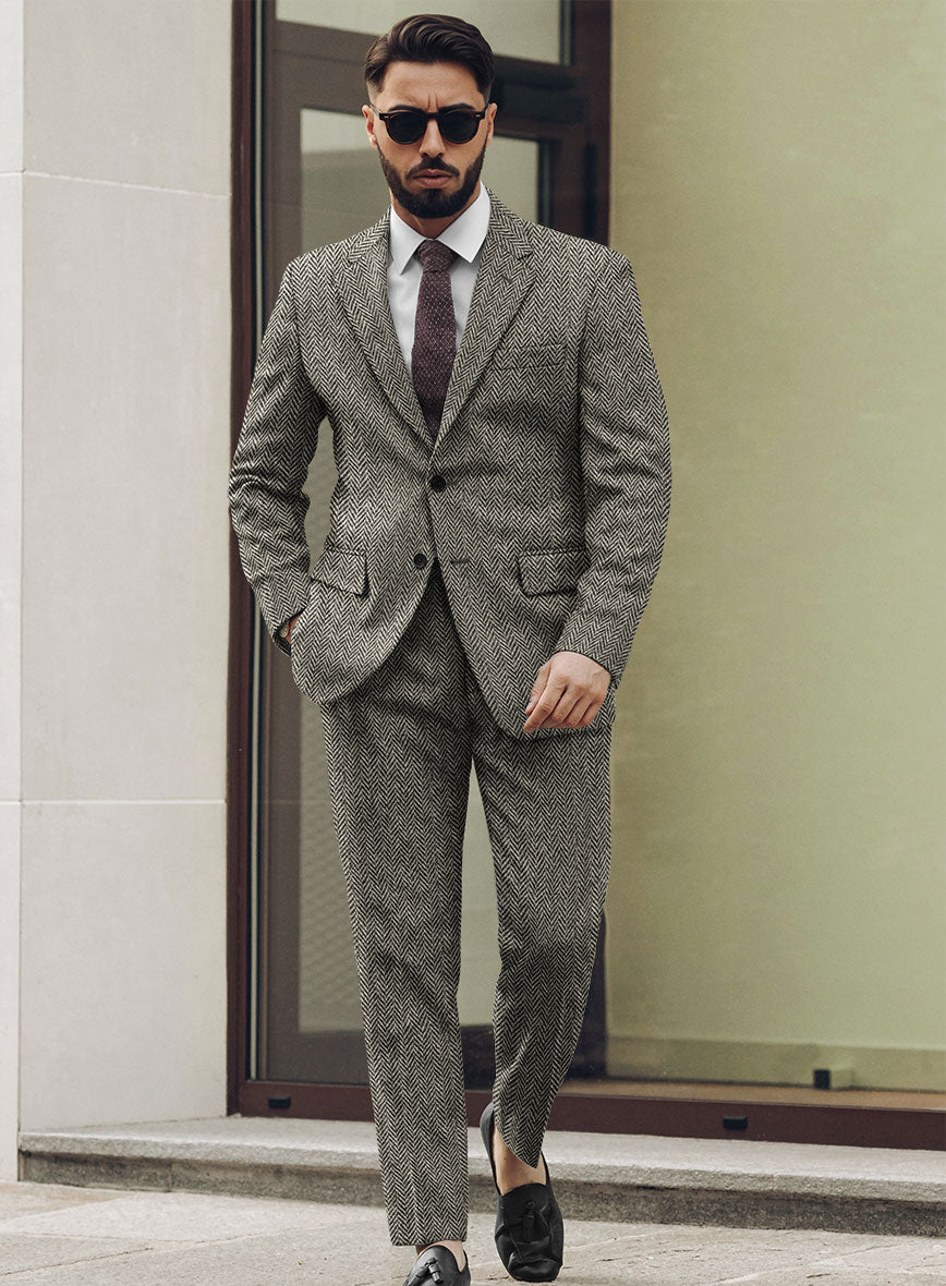 Harris Tweed Vintage Herringbone Suit - StudioSuits