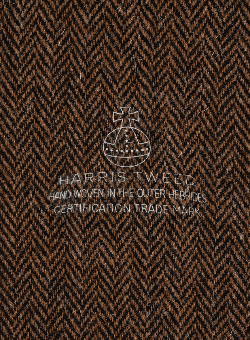 Harris Tweed Walnut Herringbone Jacket - StudioSuits