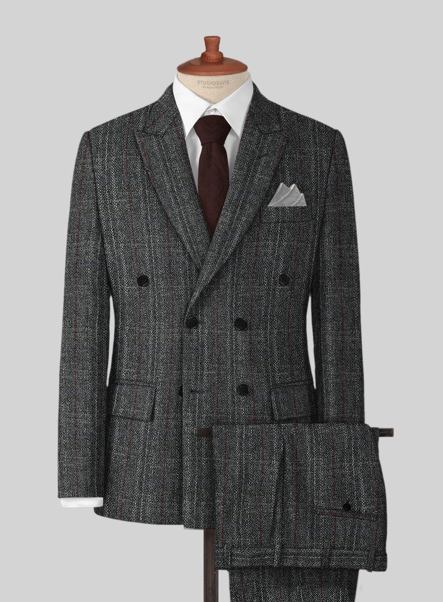 Harris Tweed Welsh Gray Suit - StudioSuits