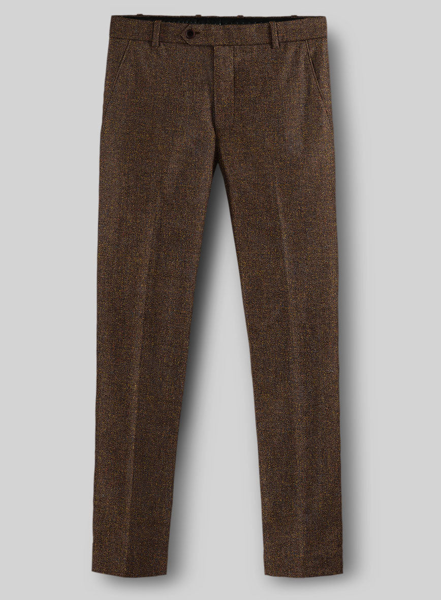 Heathered Brown Tweed Pants - StudioSuits