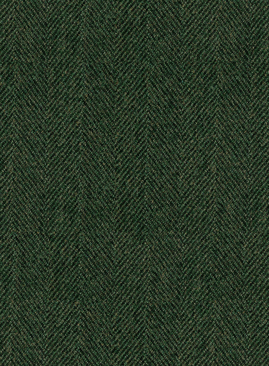 Highlander Heavy Green Herringbone Tweed Suit - StudioSuits