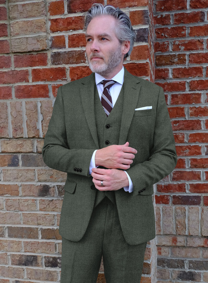 Highlander Bush Green Tweed Jacket - StudioSuits