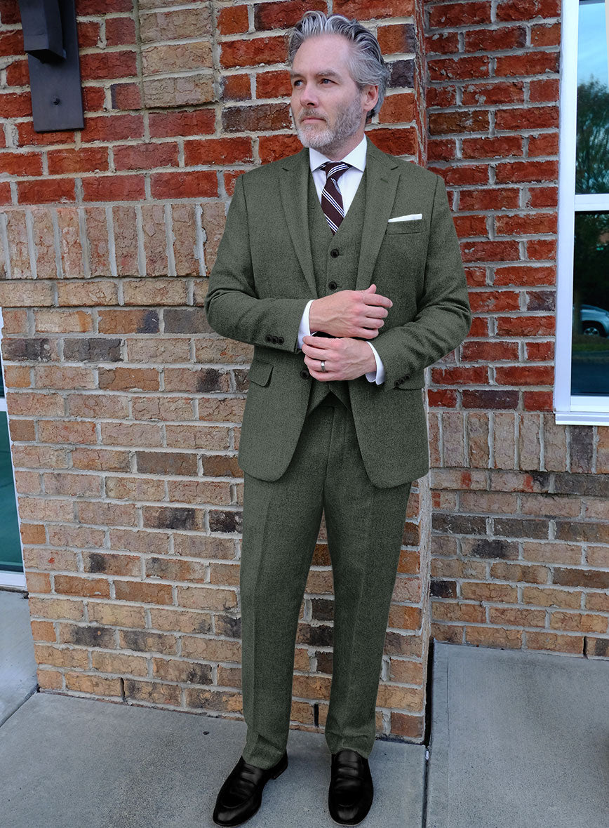 Highlander Bush Green Tweed Suit - StudioSuits