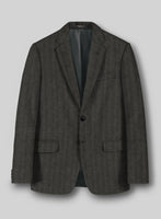 Highlander Charcoal Herringbone Tweed Suit - StudioSuits