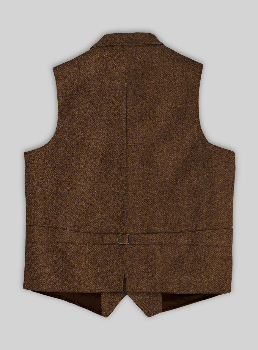 Highlander Coca Brown Tweed Hunting Vest - StudioSuits